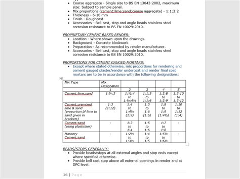 Detailed specifications .